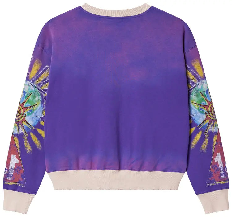 Vale Forever Space Alien Crewneck Purple