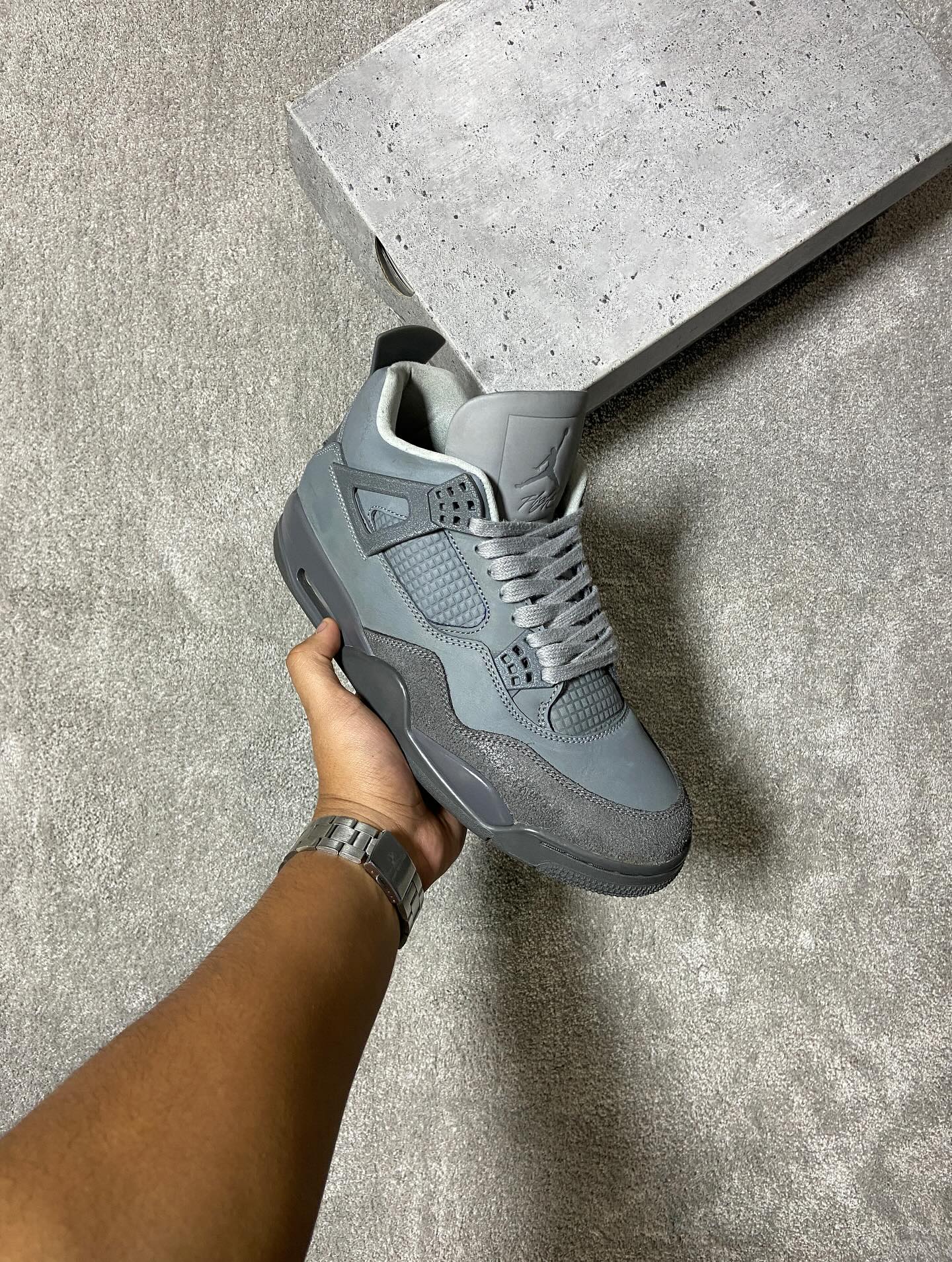 Jordan 4 Retro Paris Olympics Wet Cement