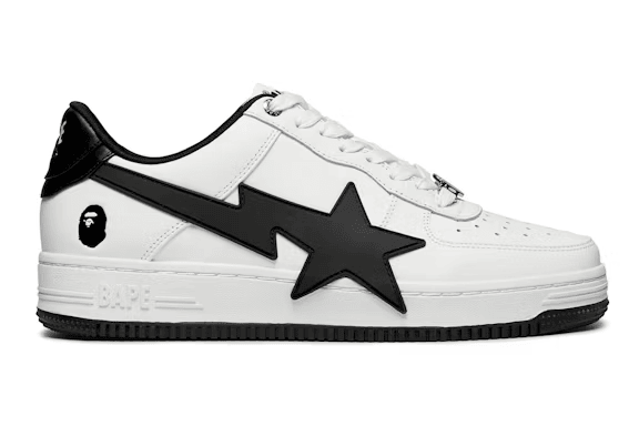 A Bathing Ape Bape Sta OS #2 White Black