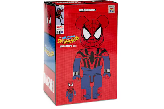 Bearbrick x Marvel Spider-Man (Ben Reilly) 100% & 400% Set