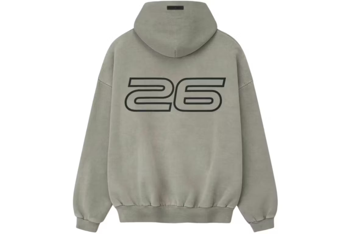 Fear of God Essentials Heavy Fleece 90's Hoodie Smoke Grey