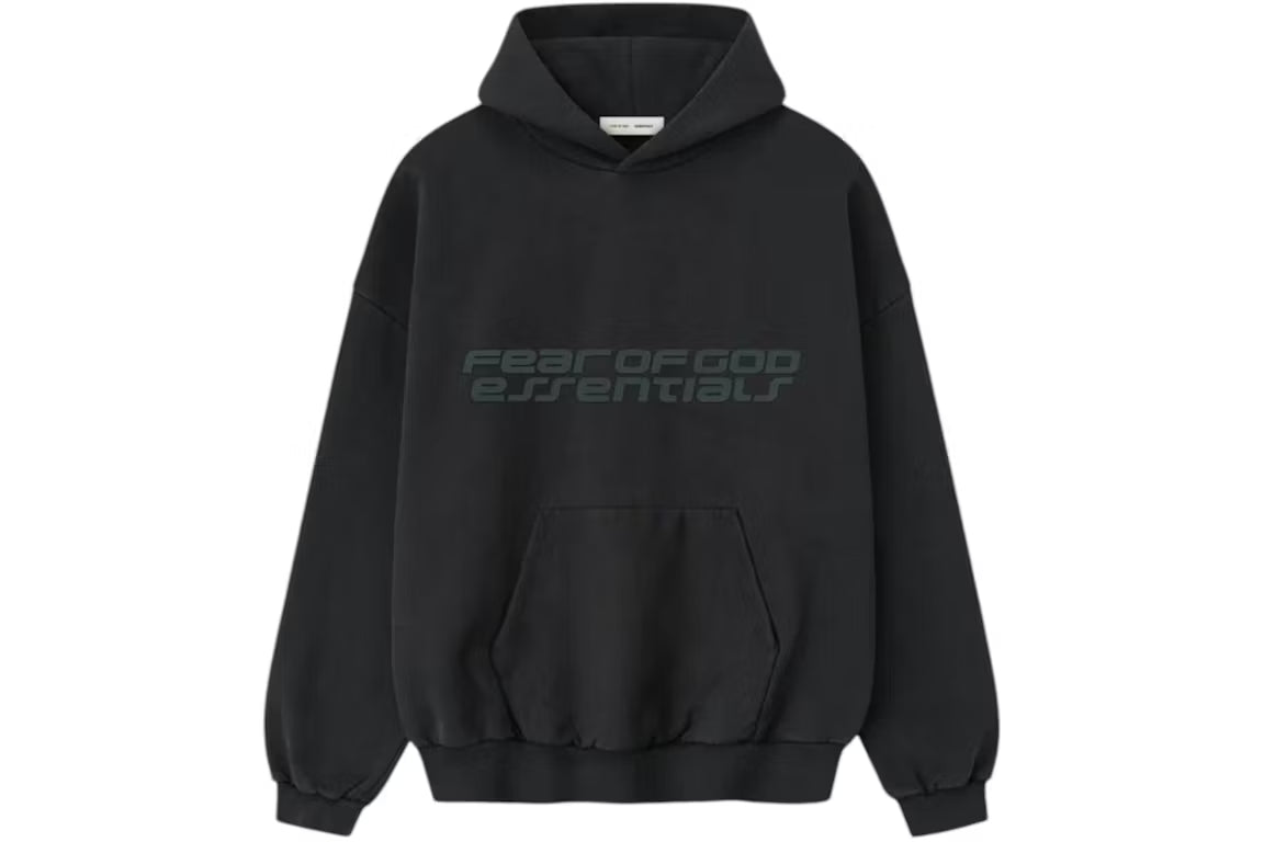 Fear of God Essentials Heavy Fleece 90's Hoodie Vintage Black
