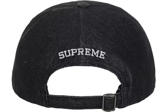 Supreme Cordura Denim S Logo 6-Panel Black