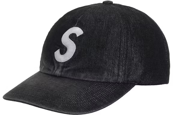 Supreme Cordura Denim S Logo 6-Panel Black