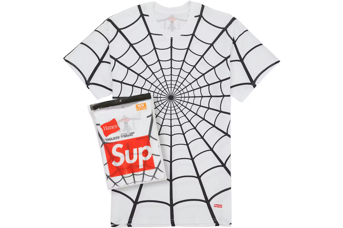 Supreme Hanes Spider-Man Tagless Tees White