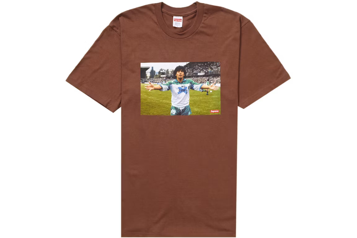 Supreme Maradona Tee Brown