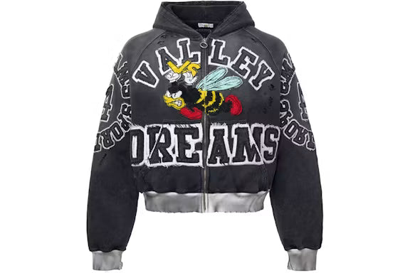 Vale Forever Anthem Zip Up Hoodie Black