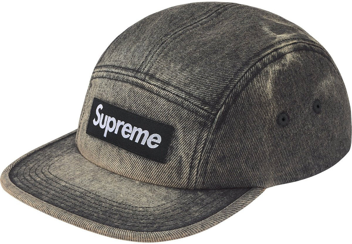 Supreme Denim Camp Cap (FW25) Washed Black