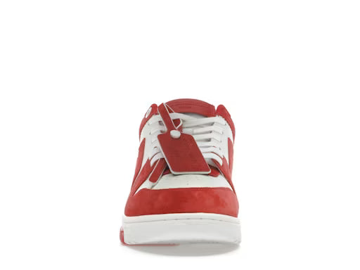 Out of Office Low Brick Red White Suede