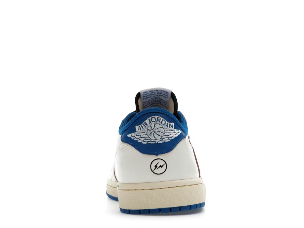 Jordan 1 Retro Low OG SP Fragment x Travis Scott Sail Military Blue
