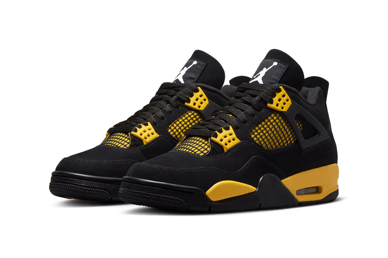 Jordan 4 Thunder Yellow