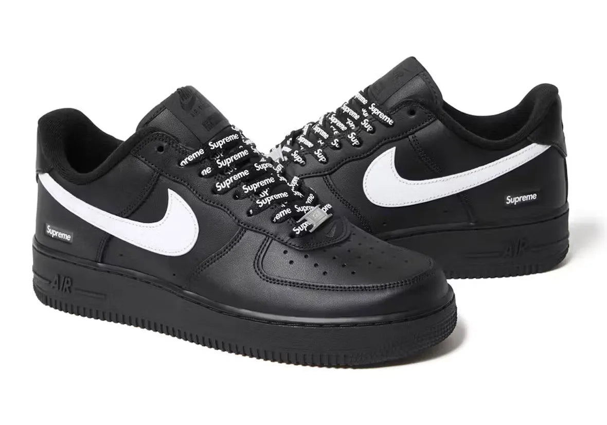 Air Force 1 Supreme Black White
