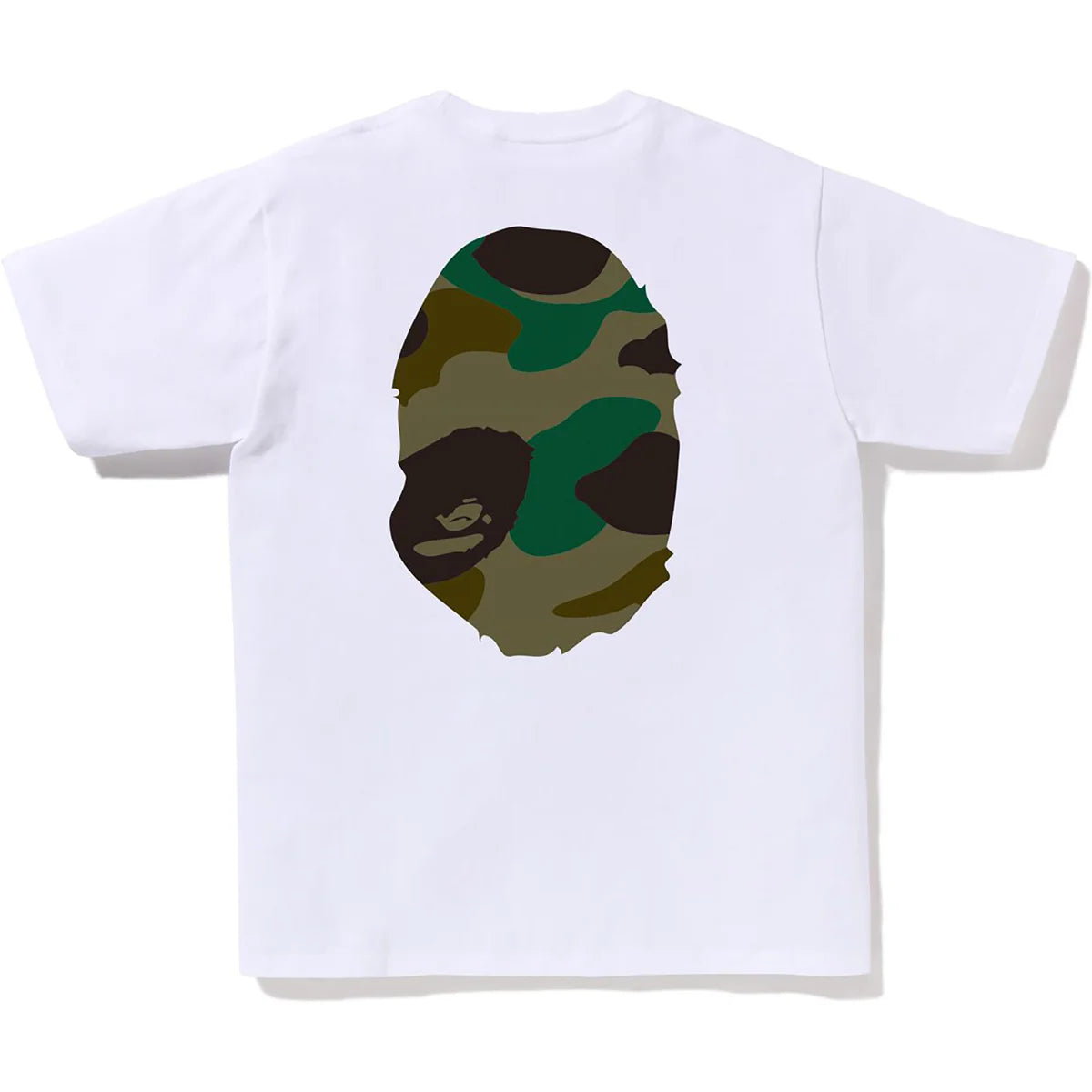 Bape Giant 1st Camo Big Ape Head Tee White/Green
