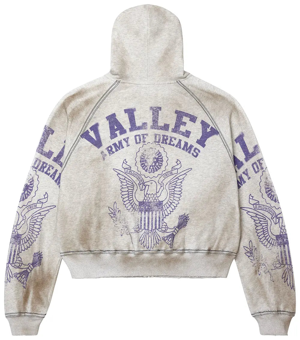 Vale Forever Army Zip Up Dirt/Grey