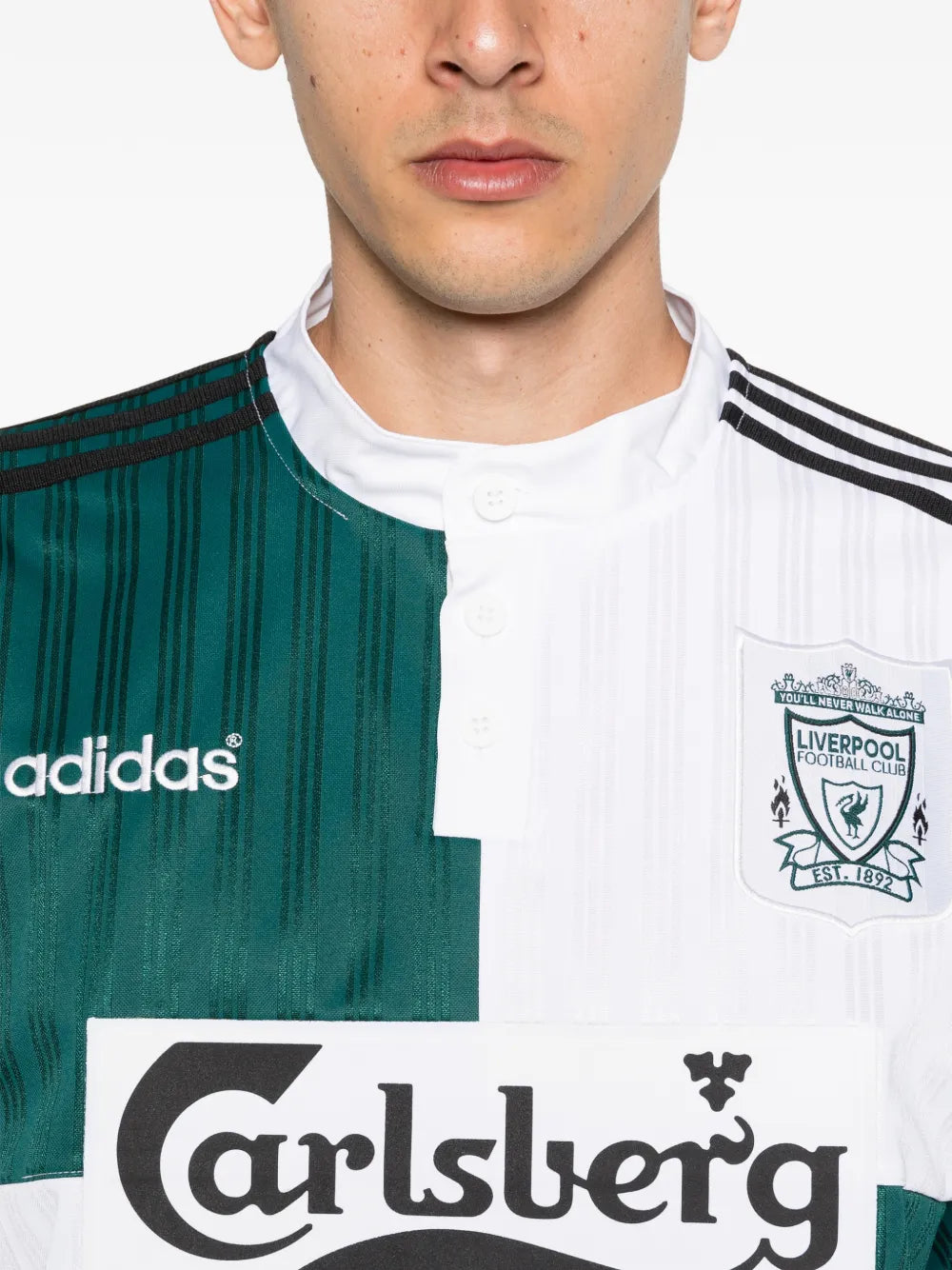 Adidas Jersey Liverpool Fc Three Stripe Panelled