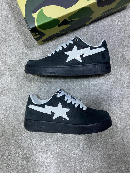 A Bathing Ape Bape Sta #4 Black White