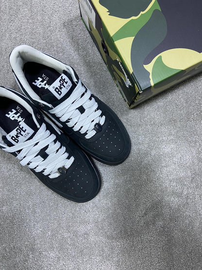A Bathing Ape Bape Sta #4 Black White