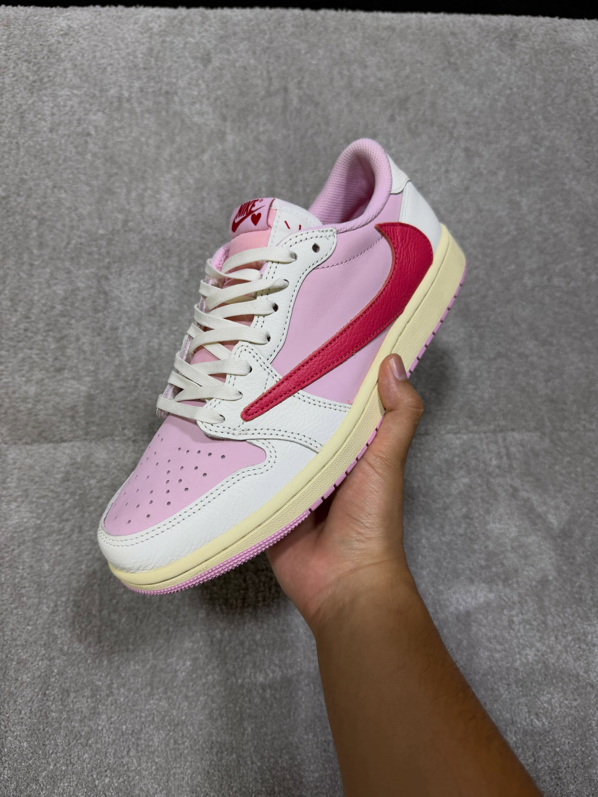 Jordan 1 Low Travis Scott Sail Tropical Pink