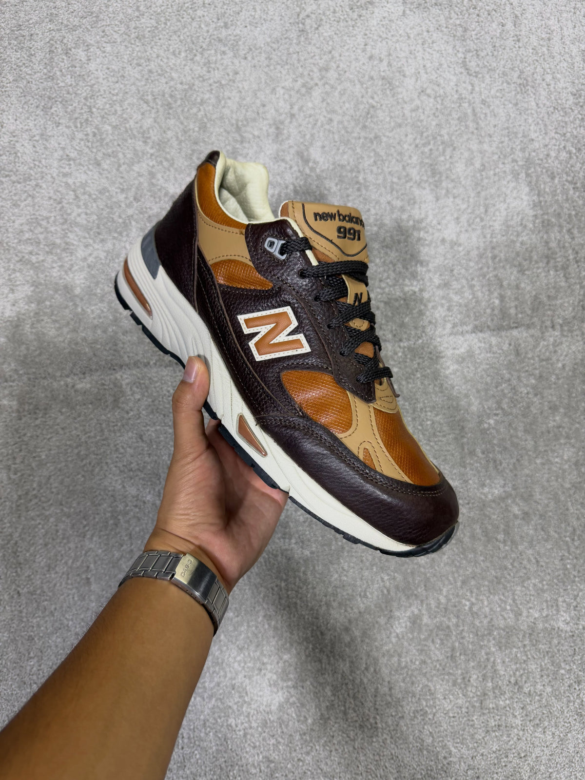New Balance 991 miUK Chocolate Plum
