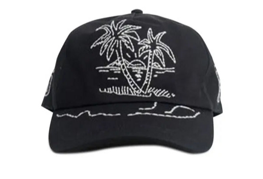 Palm Angels Sunset Palms Cap Black/White
