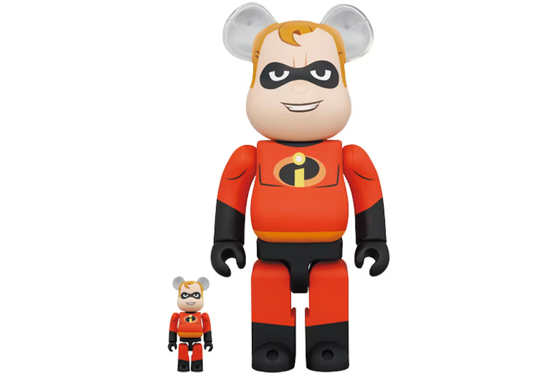 Bearbrick Disney Pixar Mr. Incredible 100% & 400% Set