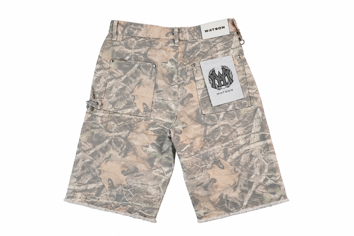 Watson Camo Denim Carpenter Shorts Camo