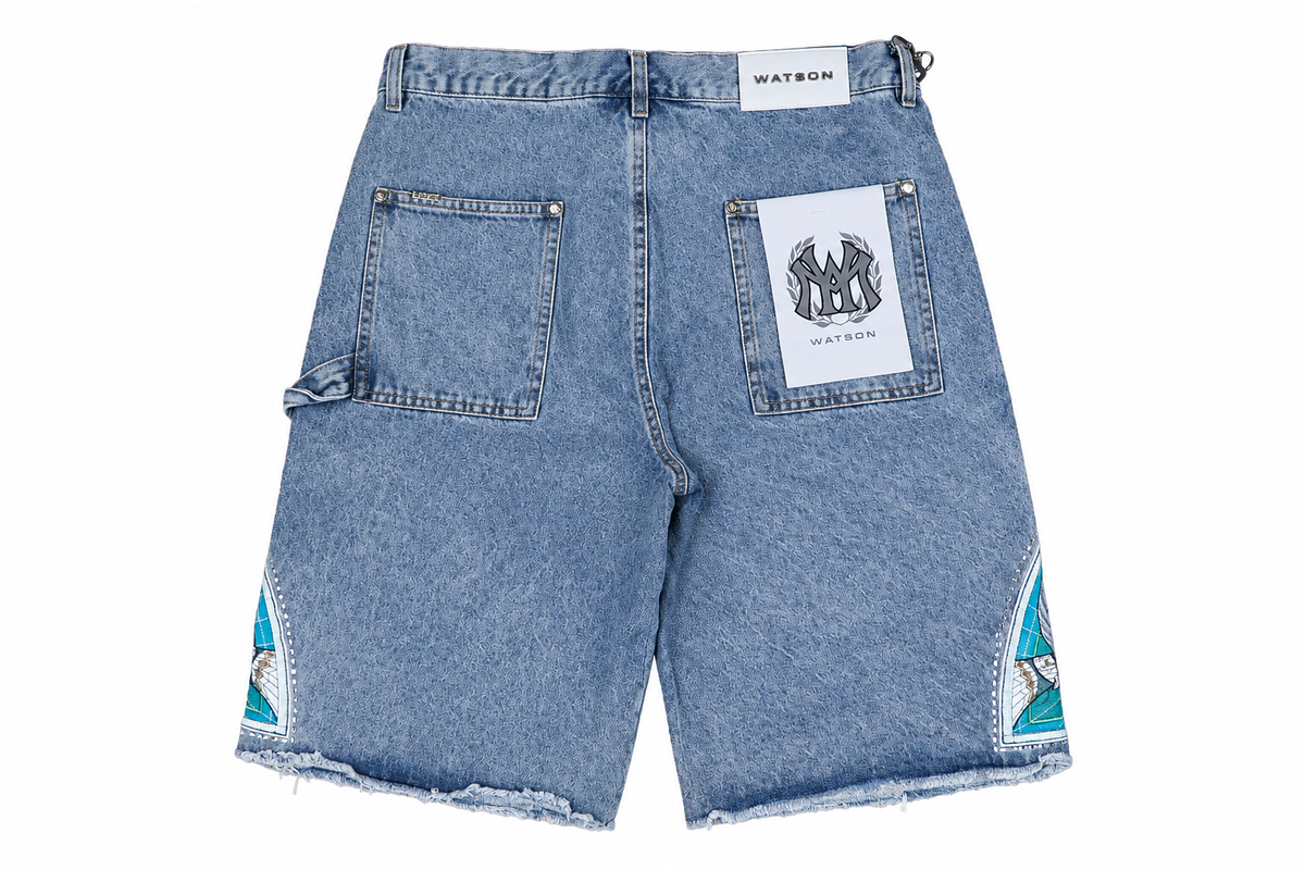 Watson Dove Denim Shorts Light Blue
