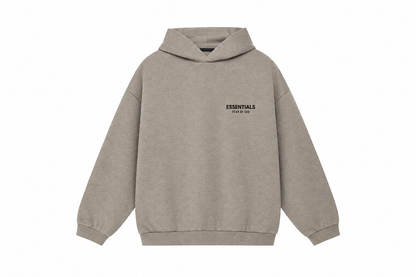 Fear of God Essentials Heather Grey Fleece Hoodie