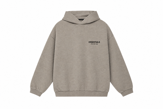 Fear of God Essentials Heather Grey Fleece Hoodie