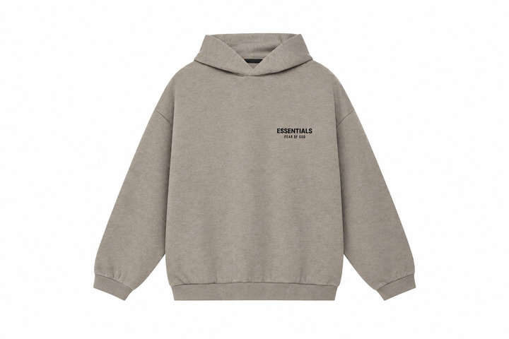 Fear of God Essentials Heather Grey Fleece Hoodie