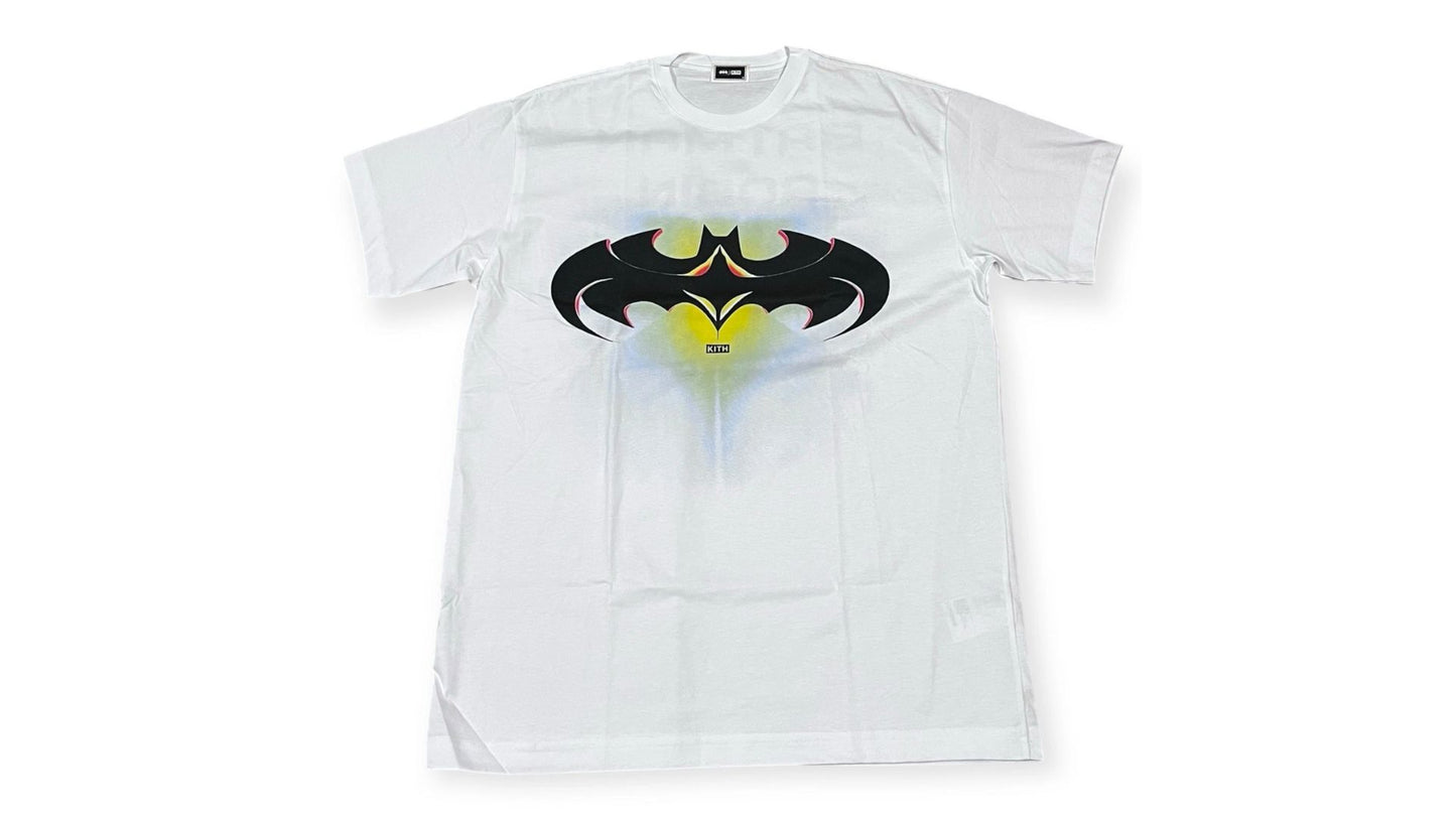 Kith x Batman and Robin Logo Vintage Tee White