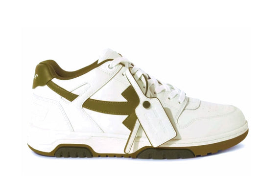 Off White Out Of Office Low White Olive Green