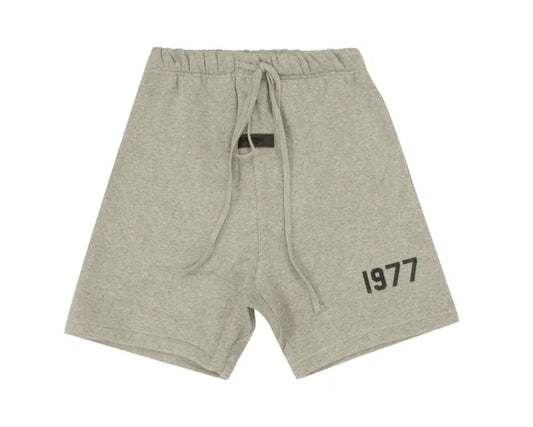 Fear Of God Essentials 1977 Iron Dark Oatmeal Short