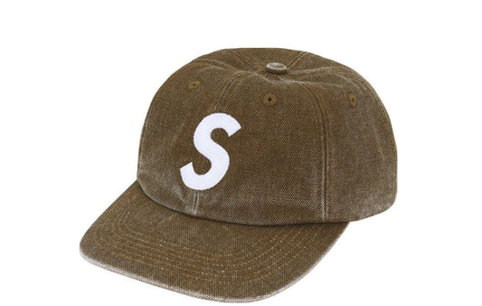 Supreme Pigment Canvas S Logo 6-Panel Olive