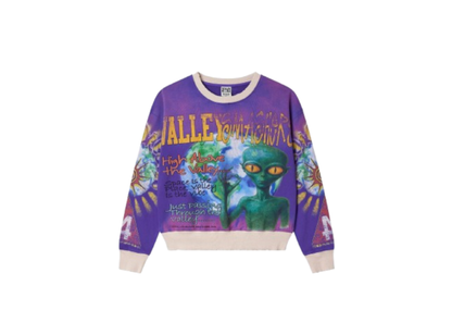 Vale Forever Space Alien Crewneck Purple