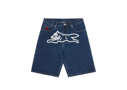 Ice Cream Running Dog Demin Shorts Indigo