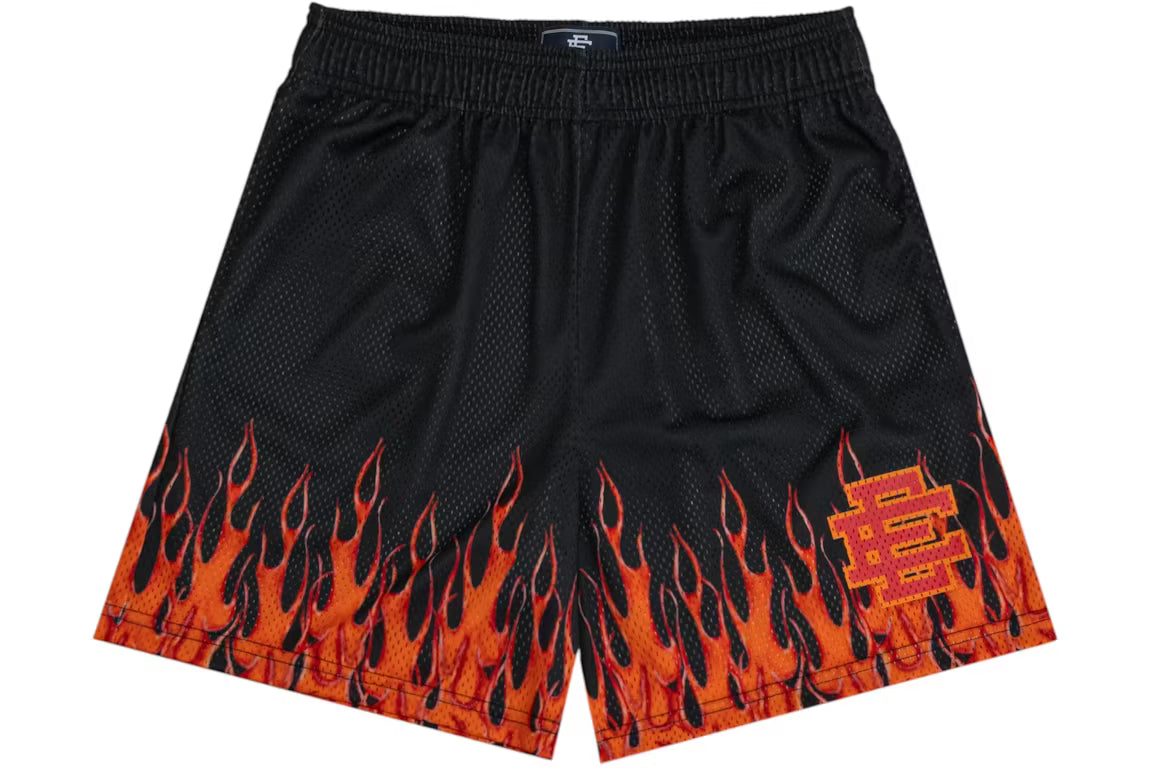 Eric Emanuel EE Basic/Core Burning Flames Short Black/Red
