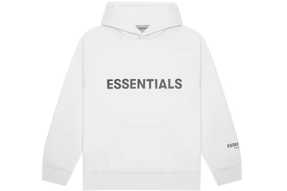 Fear of God Essentials Pullover Hoodie Applique Logo White