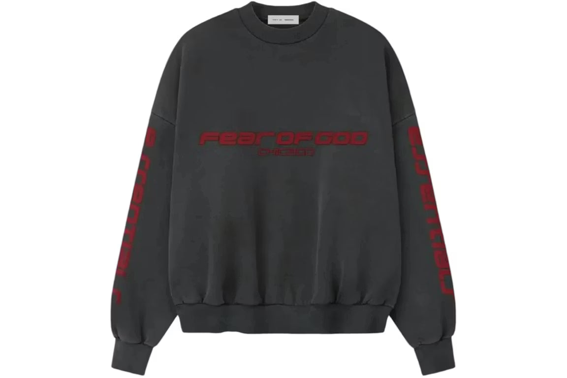 Fear of God Essentials Cropped Relaxed Sweatshirt Iron Grey