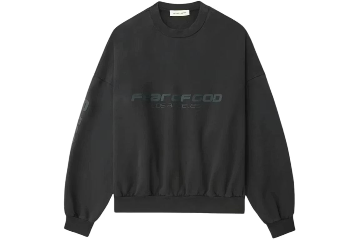 Fear of God Essentials Cropped Relaxed Sweatshirt Vintage Black