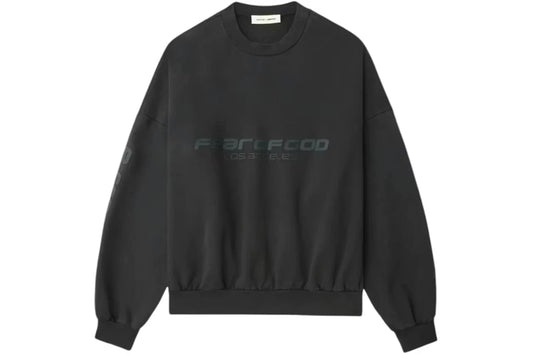 Fear of God Essentials Cropped Relaxed Sweatshirt Vintage Black