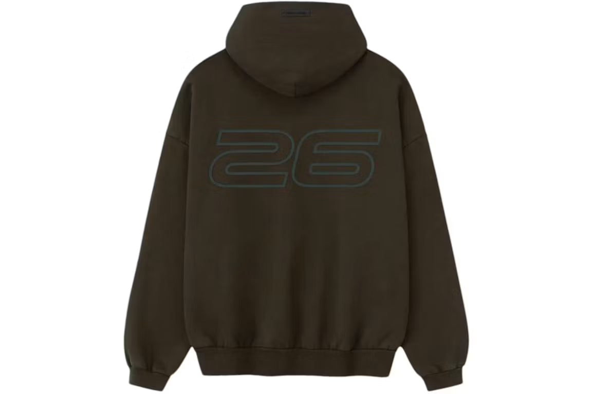 Fear of God Essentials Heavy Fleece 90's Hoodie Brown