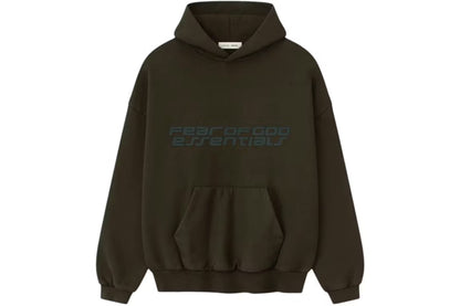 Fear of God Essentials Heavy Fleece 90's Hoodie Brown
