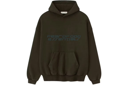 Fear of God Essentials Heavy Fleece 90's Hoodie Brown