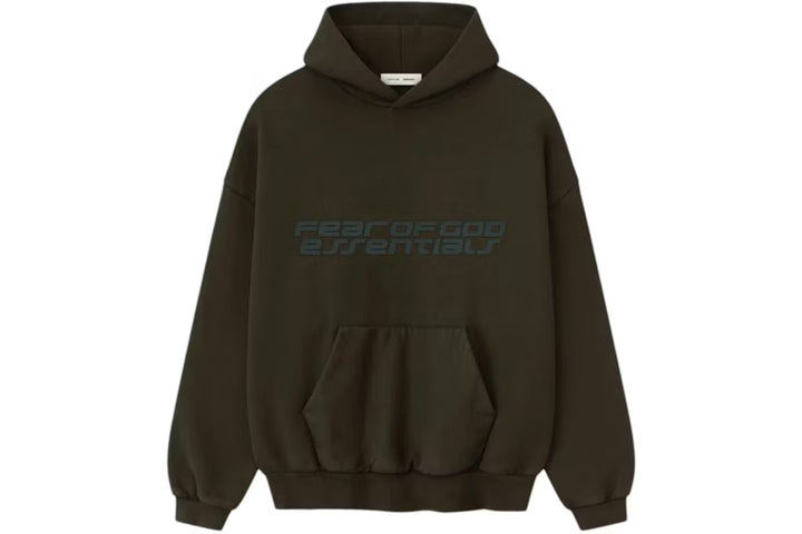 Fear of God Essentials Heavy Fleece 90's Hoodie Brown