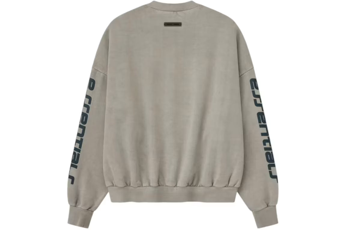 Fear of God Essentials Heavy Fleece Cropped Relaxed Sweatshirt Smoke Grey