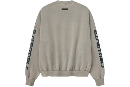 Fear of God Essentials Heavy Fleece Cropped Relaxed Sweatshirt Smoke Grey