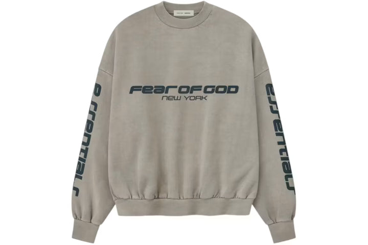 Fear of God Essentials Heavy Fleece Cropped Relaxed Sweatshirt Smoke Grey