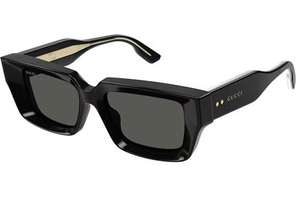 Gucci Rectangle Sunglasses Black/Grey