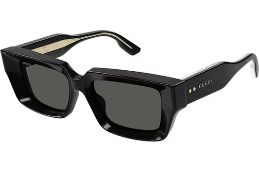 Gucci Rectangle Sunglasses Black/Grey